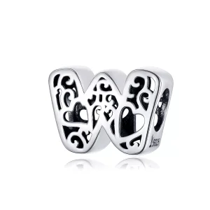(immagine per) Charm tipo Pandora Lettera magica W - SCC1229-W
