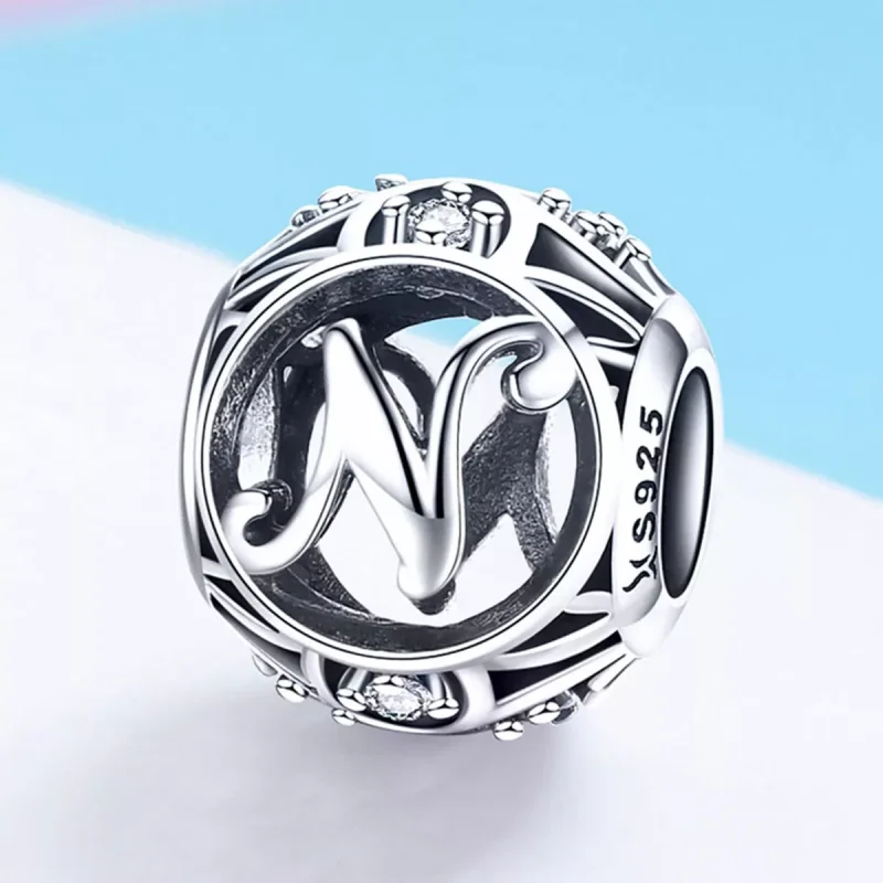 (immagine per) Charm tipo Pandora Lettera-N - SCC738-N - Visualizza 2