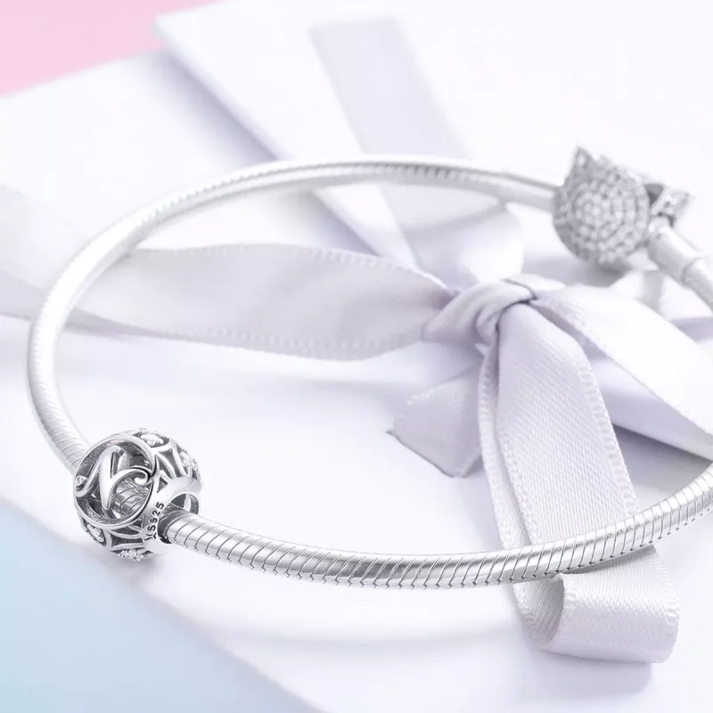 (immagine per) Charm tipo Pandora Lettera-N - SCC738-N - Visualizza 4