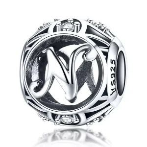 (immagine per) Charm tipo Pandora Lettera-N - SCC738-N