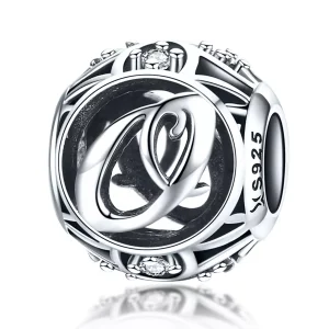 (immagine per) Charm tipo Pandora Lettera-O - SCC738-O
