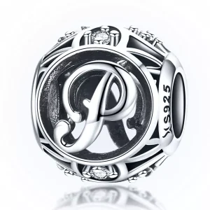 (immagine per) Charm tipo Pandora Lettera-P - SCC738-P