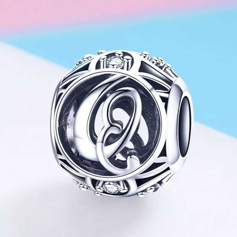 (immagine per) Charm tipo Pandora Lettera-Q - SCC738-Q - Visualizza 2