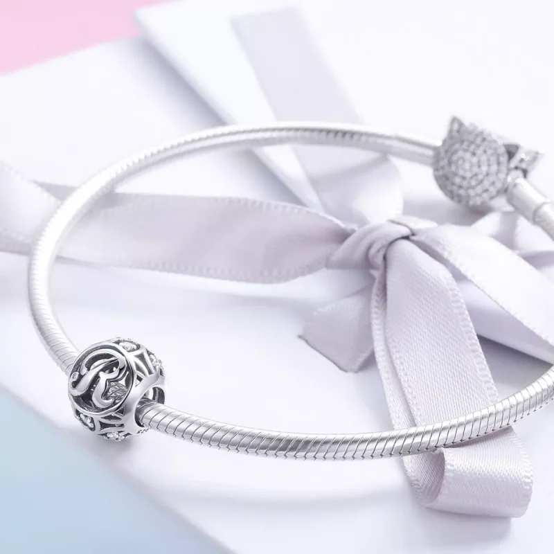 (immagine per) Charm tipo Pandora Lettera-R - SCC738-R - Visualizza 4