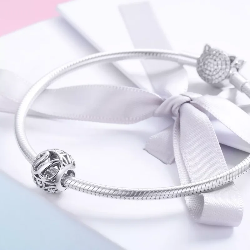 (immagine per) Charm tipo Pandora Lettera-U - SCC738-U - Visualizza 4