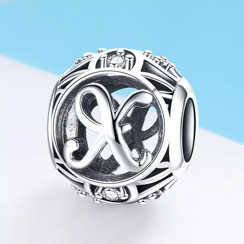 (immagine per) Charm tipo Pandora Lettera-X - SCC738-X - Visualizza 2
