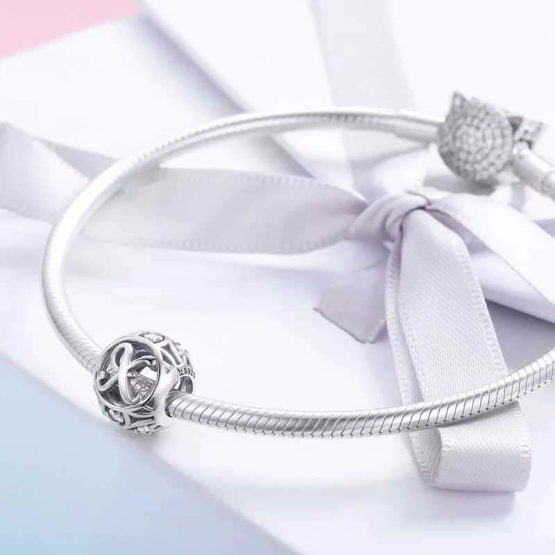 (immagine per) Charm tipo Pandora Lettera-X - SCC738-X - Visualizza 4