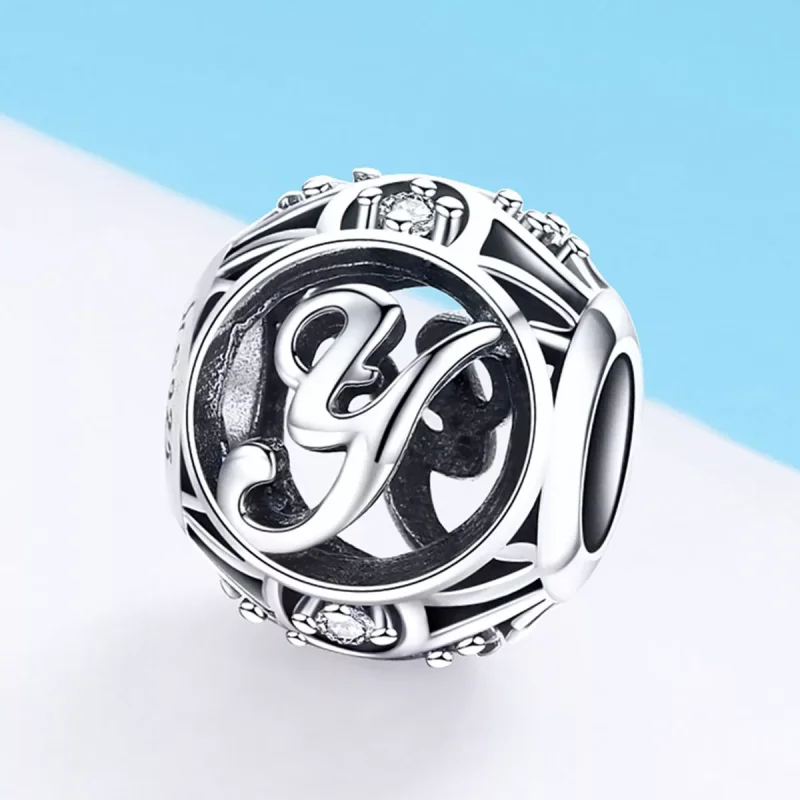 (immagine per) Charm tipo Pandora Lettera-Y - SCC738-Y - Visualizza 2