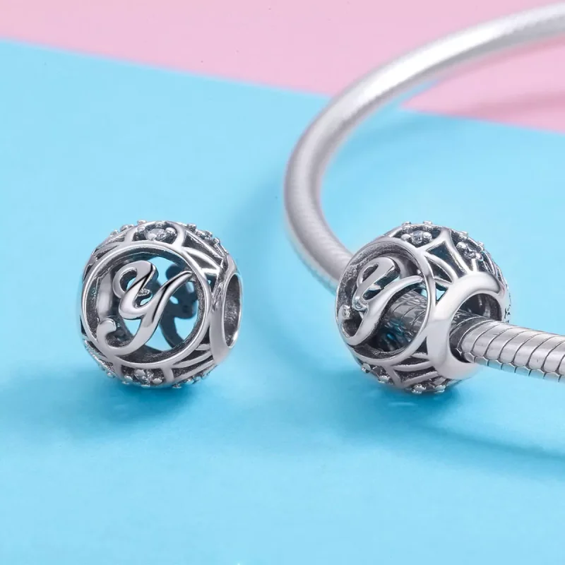 (immagine per) Charm tipo Pandora Lettera-Y - SCC738-Y - Visualizza 3