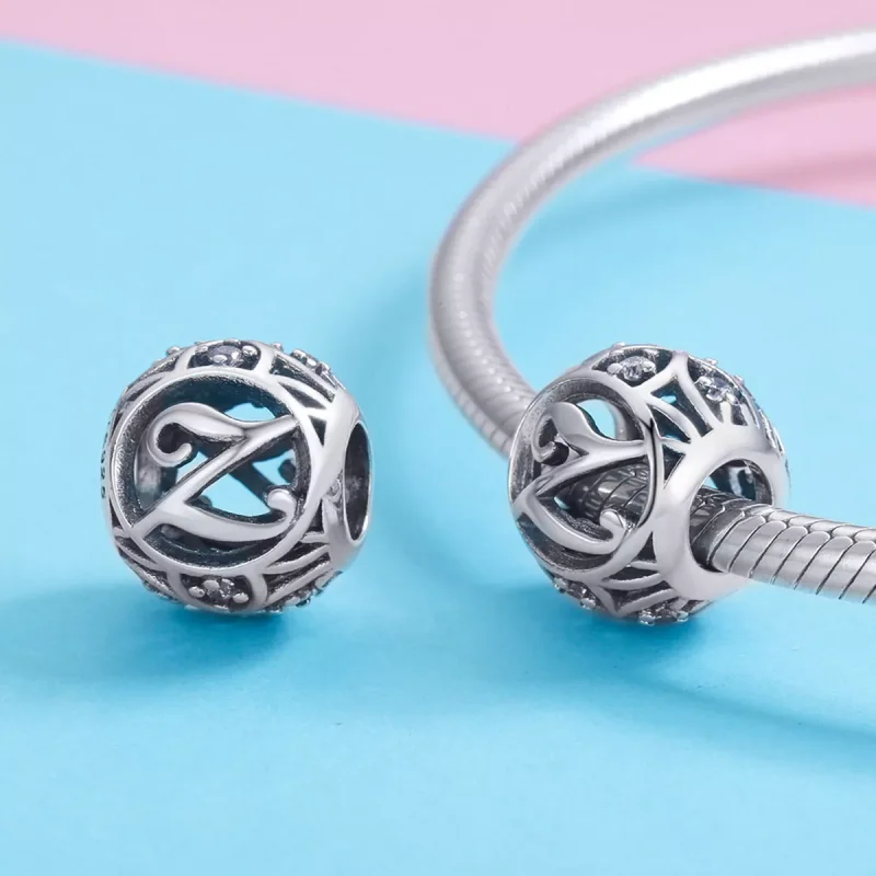(immagine per) Charm tipo Pandora Lettera-Z - SCC738-Z - Visualizza 3
