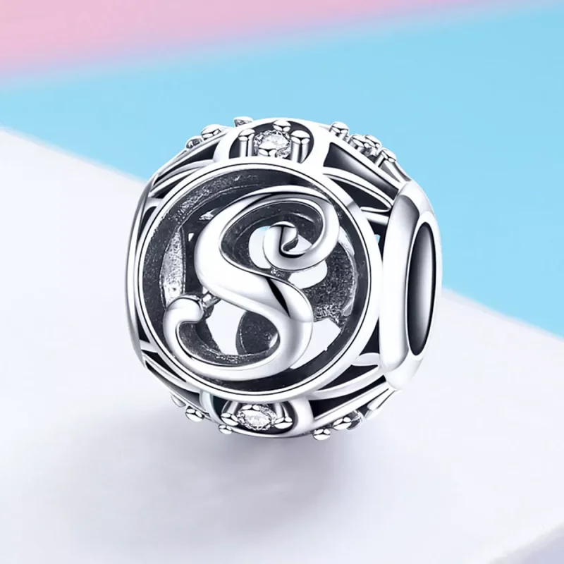 (immagine per) Charm tipo Pandora Lettere - SCC738-S - Visualizza 2