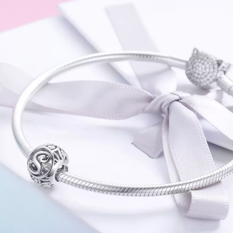 (immagine per) Charm tipo Pandora Lettere - SCC738-S - Visualizza 4