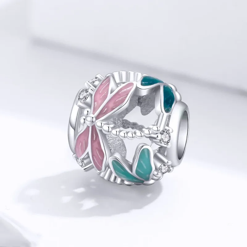 (immagine per) Charm tipo Pandora Libellula - BSC198 - Visualizza 2
