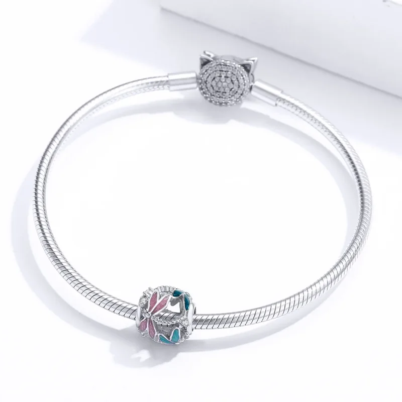 (immagine per) Charm tipo Pandora Libellula - BSC198 - Visualizza 3