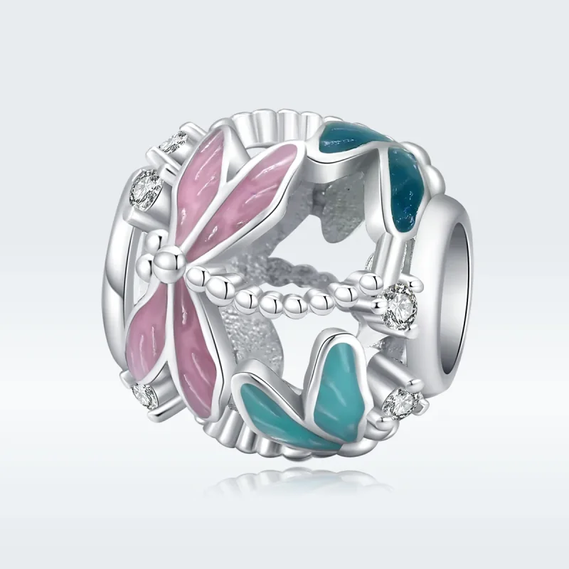 (immagine per) Charm tipo Pandora Libellula - BSC198 - Visualizza 5