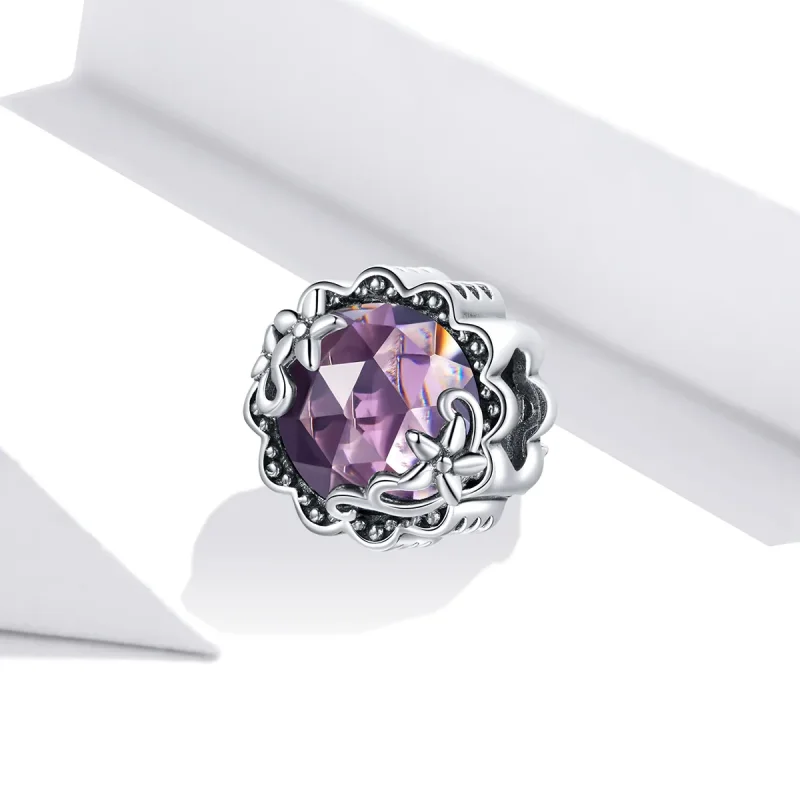 (immagine per) Charm tipo Pandora Modello di ametista - SCC1796 - Visualizza 2