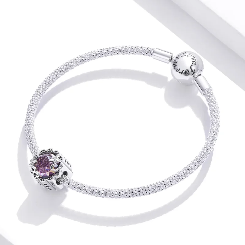 (immagine per) Charm tipo Pandora Modello di ametista - SCC1796 - Visualizza 3