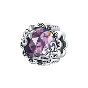 (immagine per) Charm tipo Pandora Modello di ametista - SCC1796