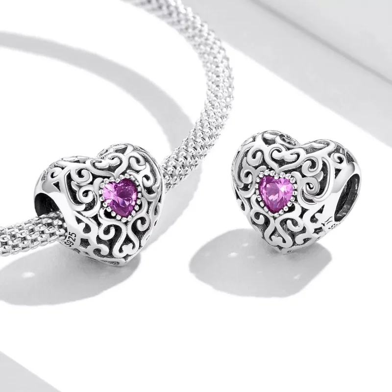 (immagine per) Charm tipo Pandora Modello retrò amore - SCC2136 - Visualizza 4