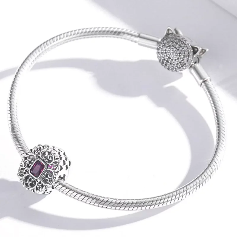 (immagine per) Charm tipo Pandora Modello retrò - Zirconio - SCC2152 - Visualizza 3