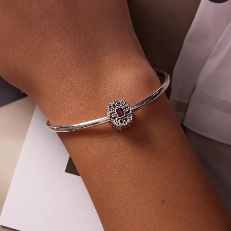 (immagine per) Charm tipo Pandora Modello retrò - Zirconio - SCC2152 - Visualizza 5