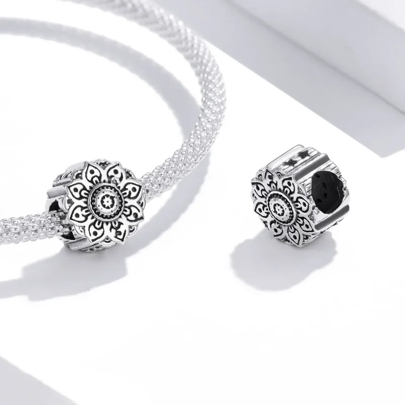 (immagine per) Charm tipo Pandora Loto d'epoca - SCC1823 - Visualizza 4