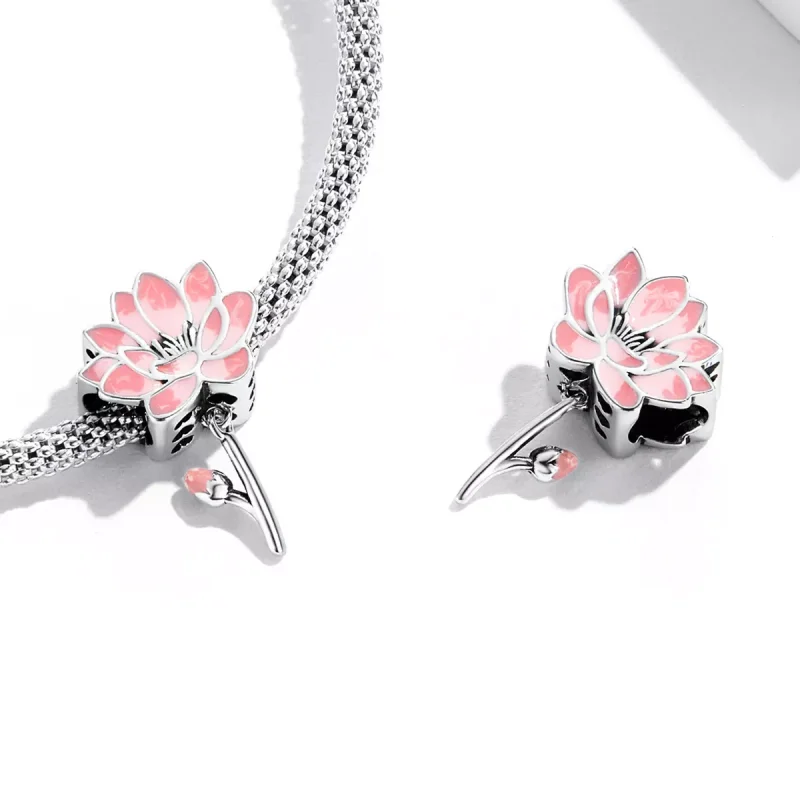 (immagine per) Charm tipo Pandora Loto fresco - SCC2157 - Visualizza 4