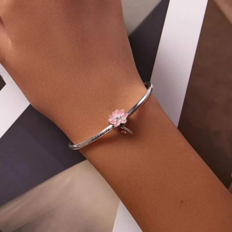 (immagine per) Charm tipo Pandora Loto fresco - SCC2157 - Visualizza 5