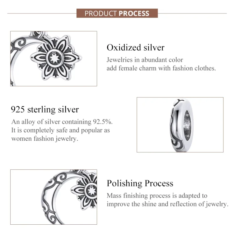 (immagine per) Charm tipo Pandora Loto lunare - SCC1826 - Visualizza 7