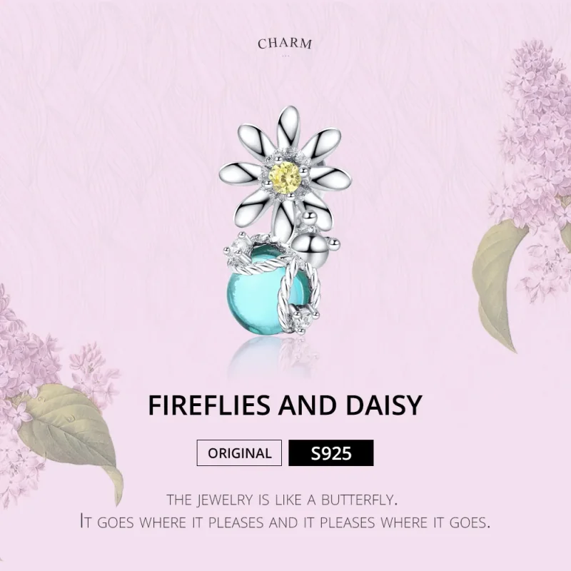 (immagine per) Charm tipo Pandora Lucciole E Margherita - SCC1369 - Visualizza 5