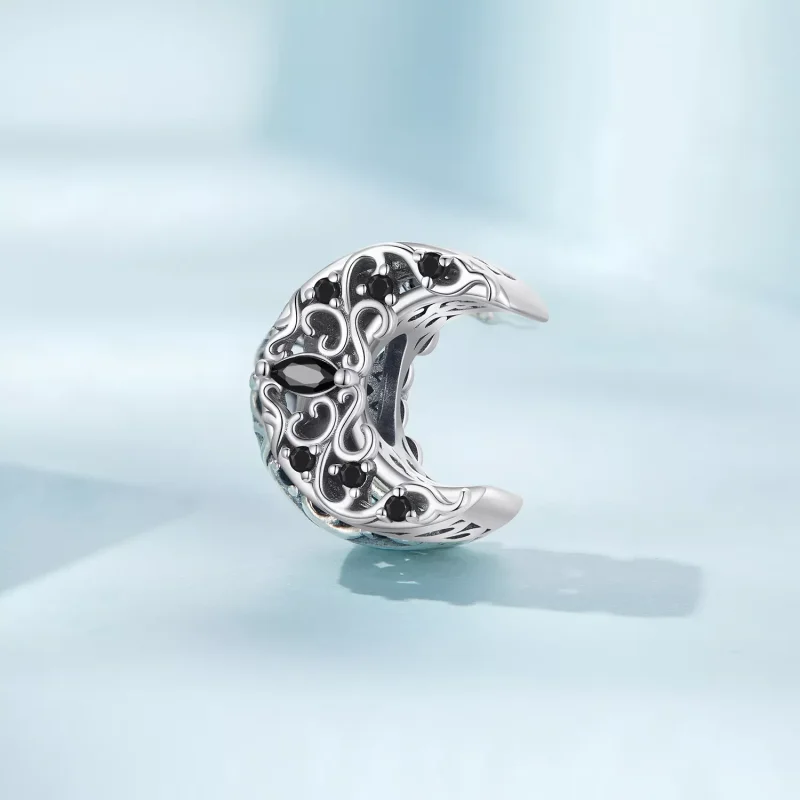 (immagine per) Charm tipo Pandora Luna della notte oscura - SCC2370 - Visualizza 2