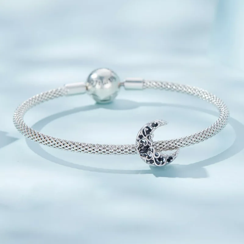 (immagine per) Charm tipo Pandora Luna della notte oscura - SCC2370 - Visualizza 4