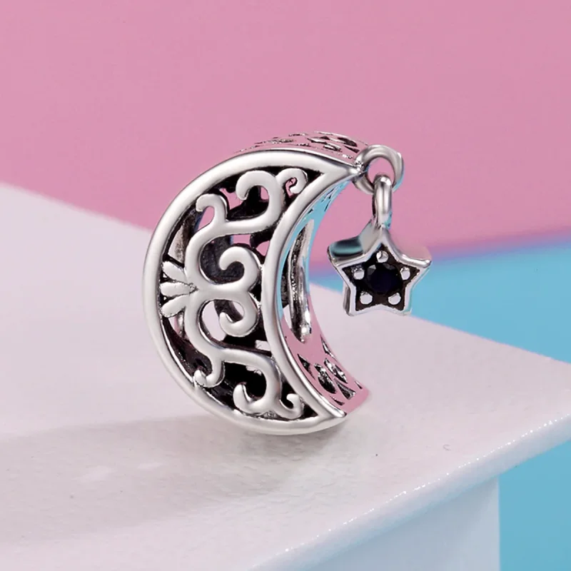 (immagine per) Charm tipo Pandora Luna E Stella - SCC483 - Visualizza 4