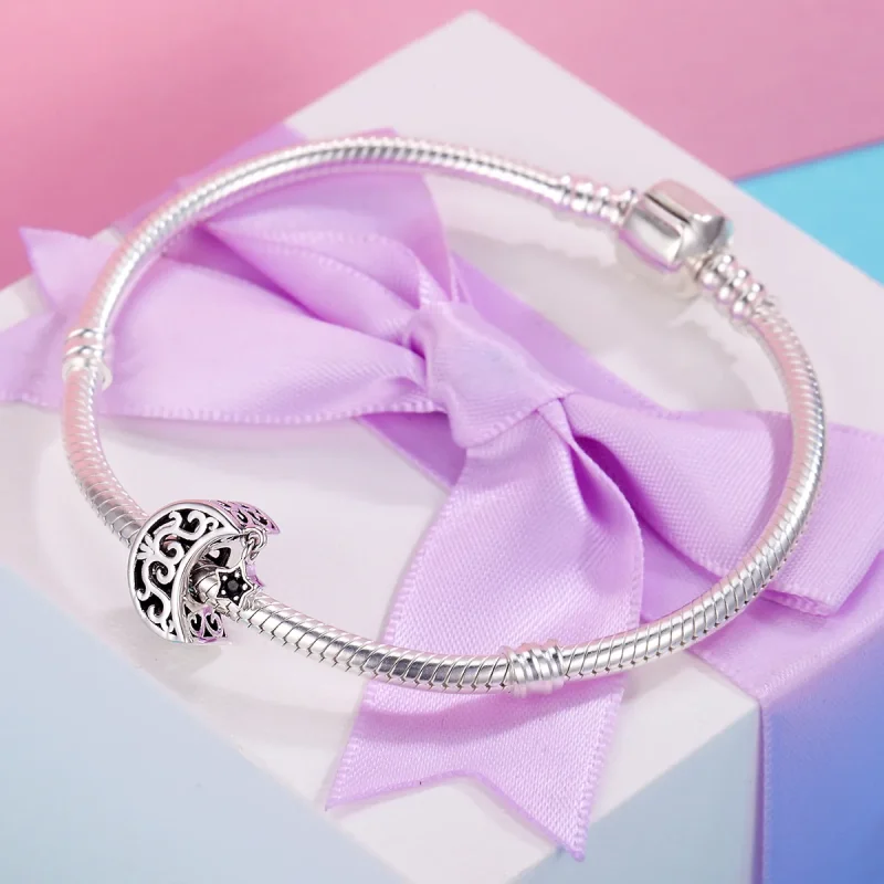(immagine per) Charm tipo Pandora Luna E Stella - SCC483 - Visualizza 5