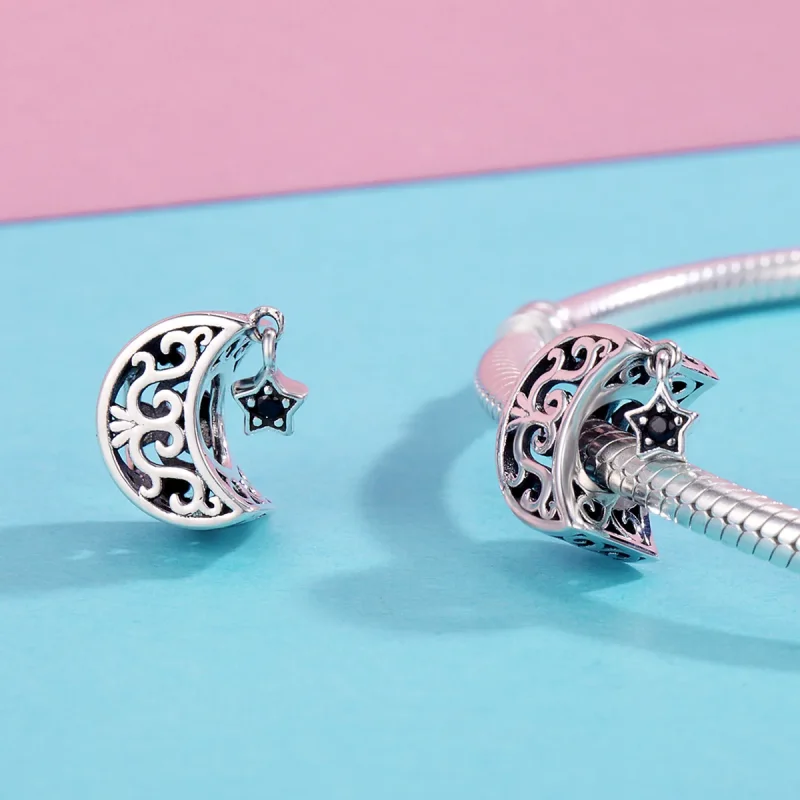 (immagine per) Charm tipo Pandora Luna E Stella - SCC483 - Visualizza 6