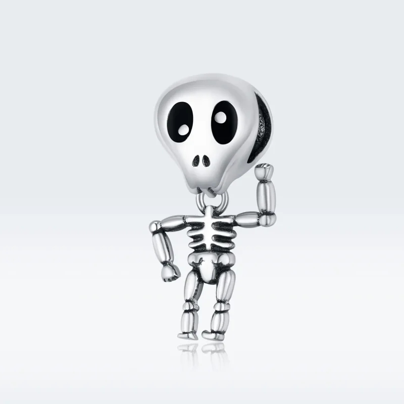 (immagine per) Charm tipo Pandora L'uomo del teschio di Halloween - SCC1617 - Visualizza 5