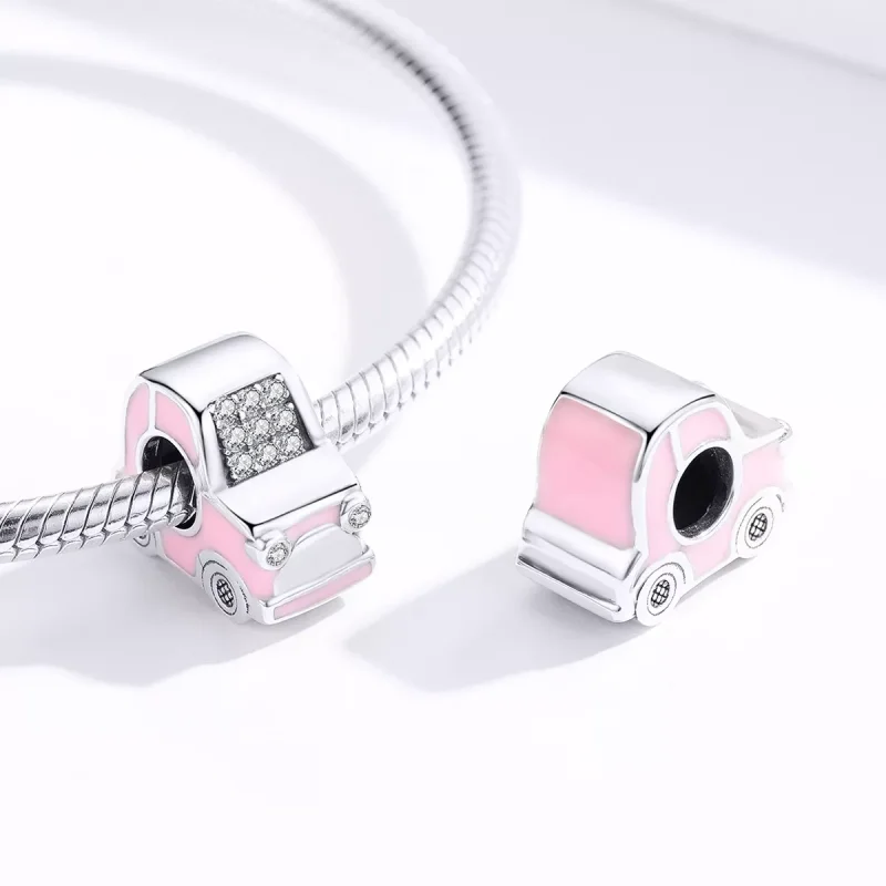 (immagine per) Charm tipo Pandora Macchina rosa - SCC1380 - Visualizza 2