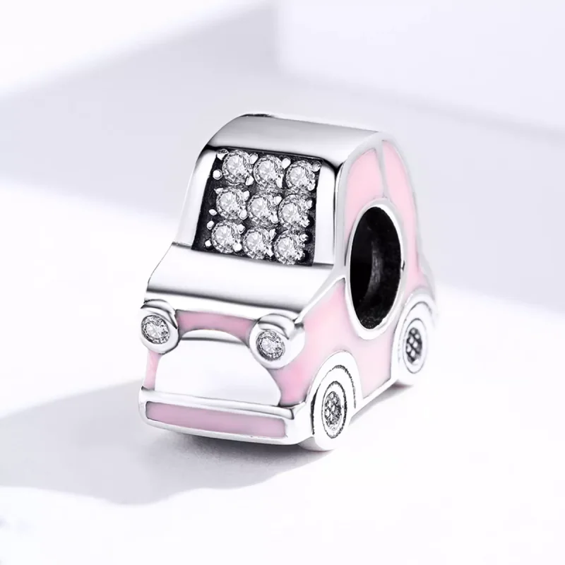 (immagine per) Charm tipo Pandora Macchina rosa - SCC1380 - Visualizza 3