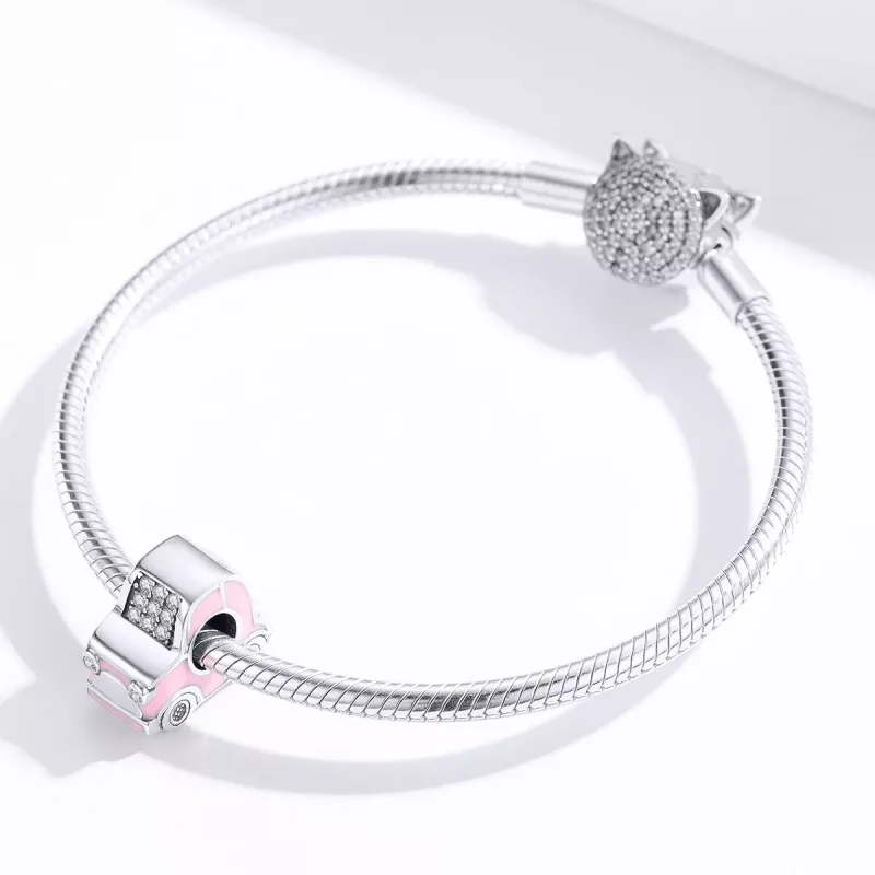 (immagine per) Charm tipo Pandora Macchina rosa - SCC1380 - Visualizza 4