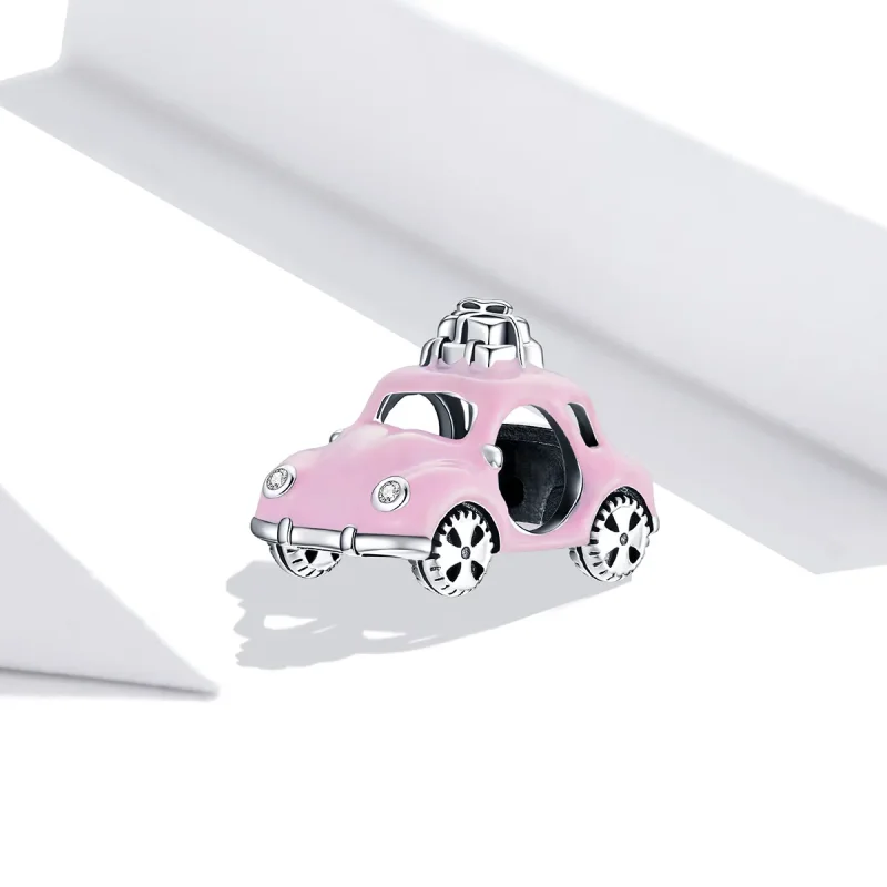 (immagine per) Charm tipo Pandora Macchina rosa - SCC1738 - Visualizza 2