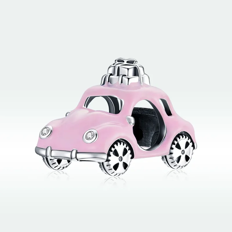 (immagine per) Charm tipo Pandora Macchina rosa - SCC1738 - Visualizza 5