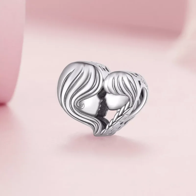(immagine per) Charm tipo Pandora Madre e figlia - BSC687 - Visualizza 2