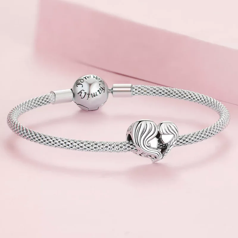 (immagine per) Charm tipo Pandora Madre e figlia - BSC687 - Visualizza 5