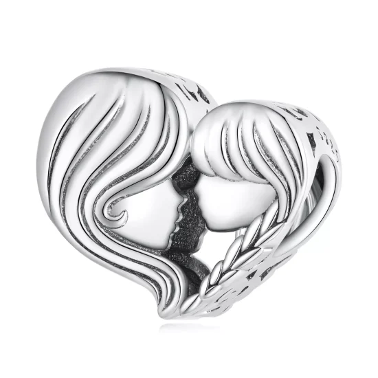(immagine per) Charm tipo Pandora Madre e figlia - BSC687