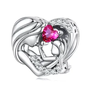 (immagine per) Charm tipo Pandora Madre e figlio - BSC685