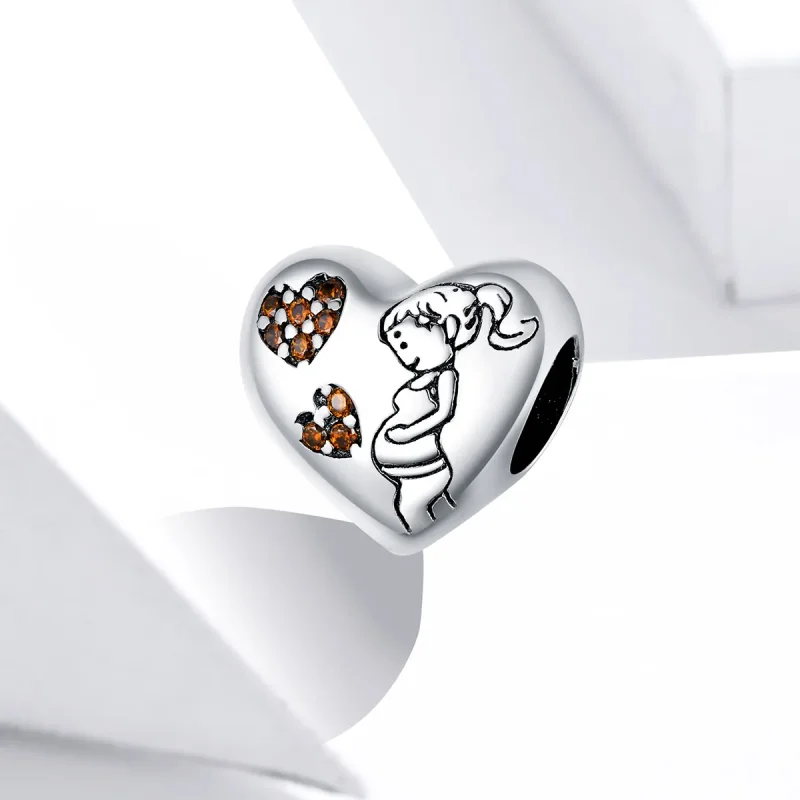 (immagine per) Charm tipo Pandora Madre incinta - SCC1589 - Visualizza 2