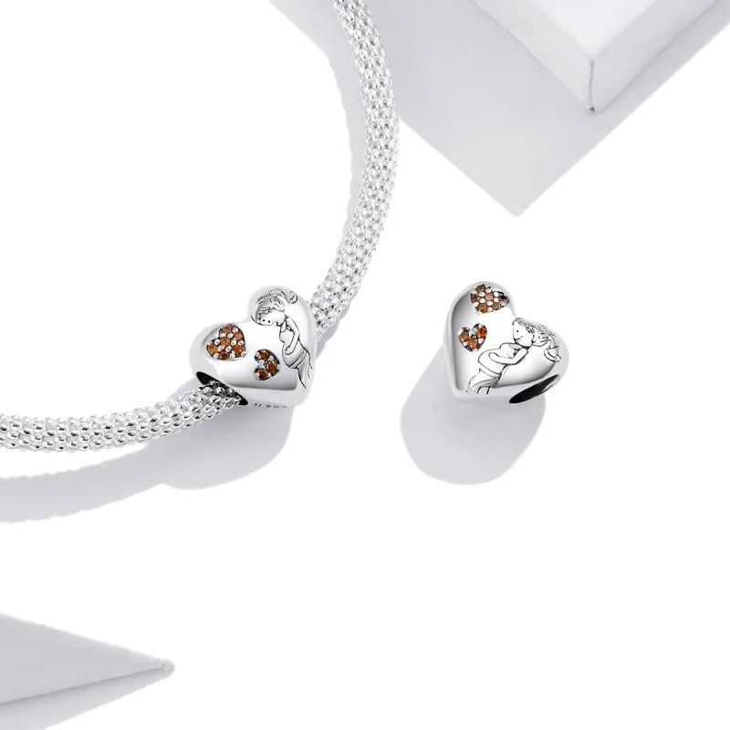 (immagine per) Charm tipo Pandora Madre incinta - SCC1589 - Visualizza 3