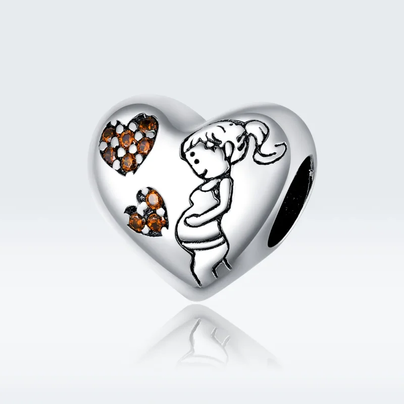 (immagine per) Charm tipo Pandora Madre incinta - SCC1589 - Visualizza 5