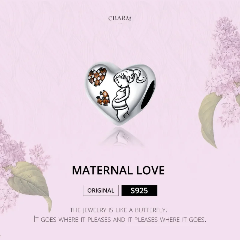 (immagine per) Charm tipo Pandora Madre incinta - SCC1589 - Visualizza 6