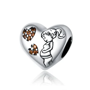 (immagine per) Charm tipo Pandora Madre incinta - SCC1589